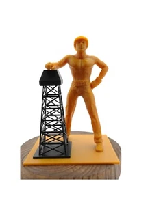 Statue perceuse dorée Tulsa Route 66 souvenirs modèle imprimé en 3D Michelin silencieux - Photo 1/10
