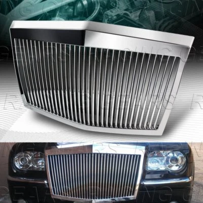 ХРОМИРОВАННАЯ РЕШЕТКА РАДИАТОРА ROLLS ROYCE PHANTOM СТИЛЬ ПОДХОДИТ ДЛЯ 05–10 CHRYSLER 300 300C - Изображение 1 из 4