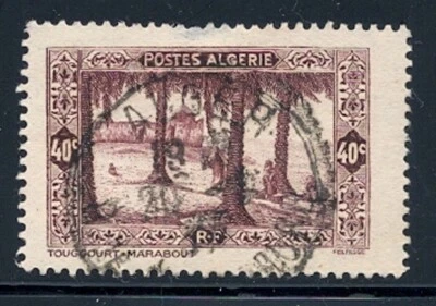 ALGERIA #88 40c Kings' Tombs near Touggourt Algerie USED VF VLH P13 By Hand 1936 - Image 1 of 2