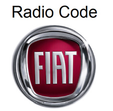 Fiat EMEA Radio Code / Key Code Fiat 500 VP2 Continental EMEA 7 / 5 Navigation