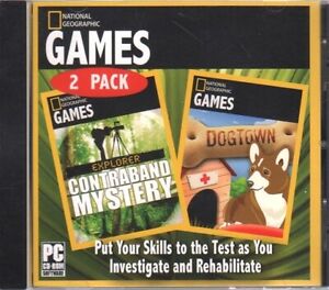 National Geographic Games 2 Pack: Contraband Mystery & Dogtown PC-CD - NEW in JC