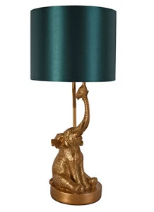 Tischleuchte Elefant Gold Tischleuchte Tierfigur Jungle Lampe Leuchte 52cm neu - Bild 1 von 5