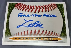 St. Louis Cardinals Luken Baker Signed Signature Card Auto - Imagen 1 de 1