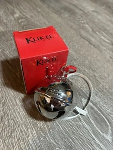 New Silver Plated Sleigh Bell Christmas Ornament Klikel 2022 - Picture 1 of 3
