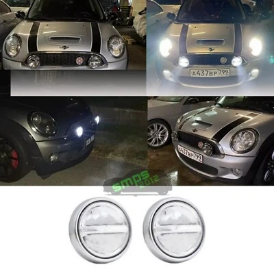 Luces LED Mini R55 Clubman, faros antiniebla de rally * CROMO * - Imagen 1 de 4