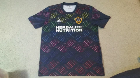 LA Galaxy Daniel Steres Adidas Pride Jersey Kit Shirt XL Cover