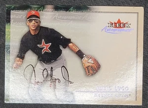 Julio Lugo Houston Astros 2000 Fleer Showcase Autographics Autogramm MLB - Bild 1 von 2