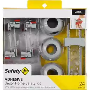 Safety 1st Baby Proof Home 24 Stück Schrankschlösser und Riegel Steckdose Stecker Abdeckungen - Bild 1 von 11