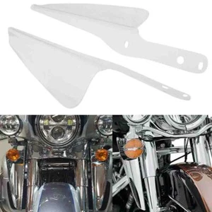 Front Fork Mount Wind Deflectors Windshield Fit For Harley Road King 1995-2018 - Picture 1 of 10
