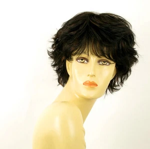 perruque femme 100% cheveux naturel carré méchée noir/cuivré NOELLE 1b30 - Imagen 1 de 9