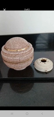 Art Deco Style Glass  Light  Shade - Image 1 of 2