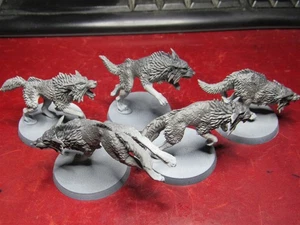 Warhammer 40k: Space Marines: Space Wolves: Fenrisian Wolves: Wolf Pack x5 a - Imagen 1 de 1