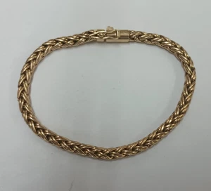Vintage Tiffany & Co 14K Yellow Gold Russian Braid Style Bracelet - Picture 1 of 7