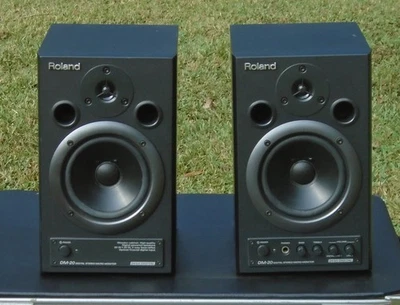 Roland DM-20 20 Watt Digital Stereo Studio Micro Monitors Speakers 24-bit/96kHz - Image 1 of 4