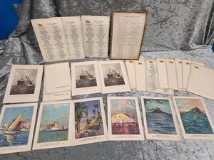 Menükarten Kreuzfahrten ca. 23 Stück Woermann Linie Ostafrika Hamburg Amerika Li - Bild 1 von 11