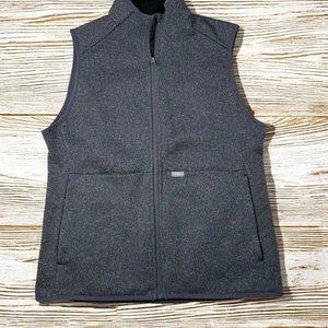 FIGS On-Shift Sweater Knit Zip Up Nurse Doctor Vest Women’s Size L in Gray - Picture 1 of 10