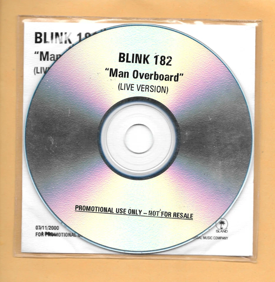 Blink-182 – Man Overboard (live version) Very Rare CD ‎ - Image 1 of 4