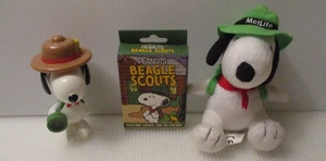 Set 3 carte Snoopy Beagle Scout peluche Metlife & McDonalds come nuove - Foto 1 di 2