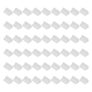 0.5 Inch USB Type A Dust Plug, 60 Pcs Anti Dust Plug Cover Female End, Clear - Photo 1 sur 6