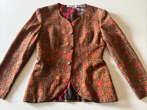 ORYginal Vintage classic tailored Jacket Autumn tones lined Size 8/10 EXC - Picture 1 of 11