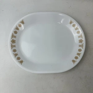 Plato de servir Corelle Butterfly dorado ovalado bandeja oblonga plato vintage - Imagen 1 de 6