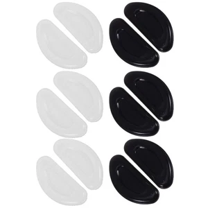 6 Pairs Non-Slip Nose Pads Push-in Eyeglass Silicone Glasses Frame - Picture 1 of 12