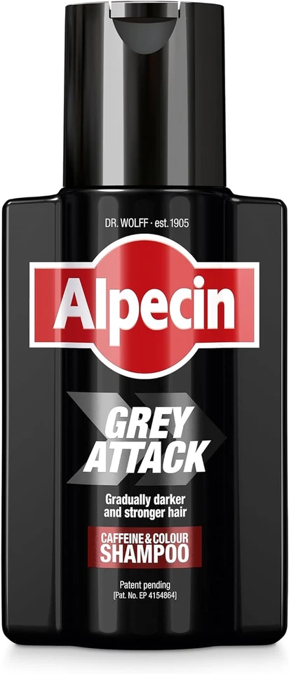 Alpecin Grey Attack Shampoo Colorante Uomo 1X200Ml | Colore Capelli Grigi Natura