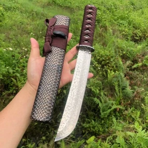 Bushido Katana Messer japanischen Stil VG10 Damaststahl Ninja Samurai Jagdmesser - Bild 1 von 23