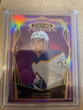 2022 23 Stature Photo Variation JACK QUINN PURPLE PARALLEL ROOKIE - 1/1! Sabres