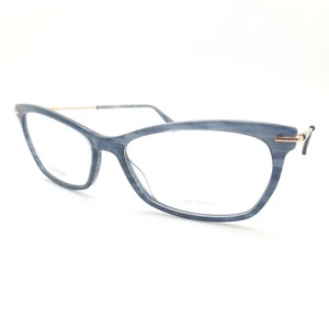 Max Mara MM 1394 38I Blue Horn 54 Nuevo Marco de Gafas Auténtico - Imagen 1 de 4