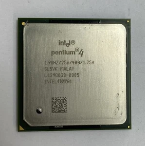 Processore Intel Pentium 4 SL5VK 1,9 GHz 256 KB 400 MHz socket 478 - Willamette Core - Foto 1 di 4