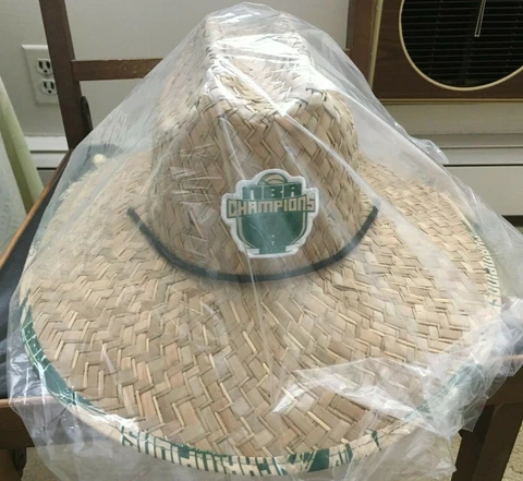 2021 NBA Champion Milwaukee Bucks Straw Hat Sealed in Bag Cover