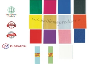 Crepe Paper Sheets 1.5 x 0.5m Party Decorations Craft Paper Roll Gift Wrap - Picture 1 of 16