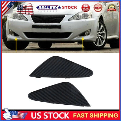 Cubierta de luz antiniebla delantera negra 2 piezas para Lexus IS IS250 IS350 2006-08 Foto 1 de 4