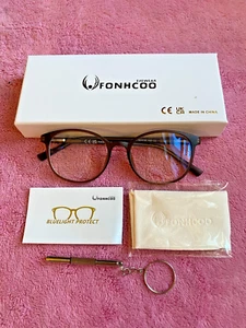 Fonhcoo Blaulicht Schutzbrille 8109 50 19 145 c2 Fashion Unisex mit Etui Reise - Bild 1 von 5