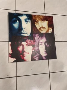 Canvas Beatles Face covered Wall Art, Framed Art Picture for Living room Bedroom - Picture 1 of 1