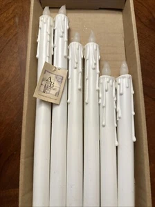 6pcs 9" 11” 13” Flameless Taper Candles Battery OperationWedding Xmas - Picture 1 of 2