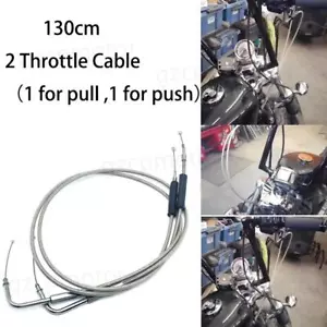 51'' Throttle Cable Line Wire For Harley Davidson Sportster XL1200 XL883 130cm - Foto 1 di 12