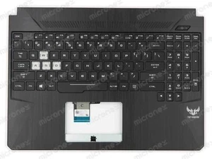 DO Asus 90NR01A1-R31UI0 Palmrest Klawiatura LED RGB US-International czarna - Zdjęcie 1 z 2
