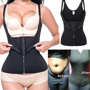 Women Sauna Suit Sweat Vest Neoprene Tank Top T-Shirt Body Shaper Waist Trainer - Picture 1 of 19