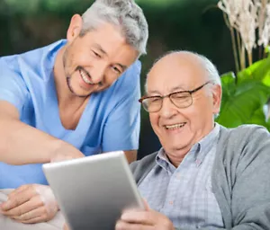 SENIOR CARE FACILITY- 10" TABLET WITH GAMES FOR ASSISTED LIVING FACILITIES - Picture 1 of 10