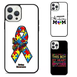 Fitted Case Skin proud autism mom awareness For iPhone SE XS XR Max 5 6 7 8 Plus - Picture 1 of 25