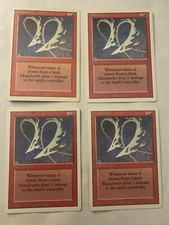 Magic the Gathering MTG - 4x Manabarbs Revised NM/LP