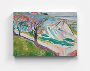 Lienzo Edvard Munch Landscape of Kragerø Decor mural artista arte - Imagen 1 de 7