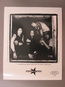 Rage Against The Machine black & white 8 X 10 glossy promo photo 1999 ! - Picture 1 of 1