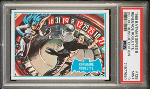 Renegade Roulette 1966 Topps Batman #12B 1989 Deluxe Reissue PSA 9 MINT Pop 1