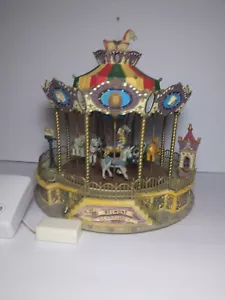 Lemax Belmont Carousel Village Collection Includes Box, Cord. No Animation. Read - Picture 1 of 10