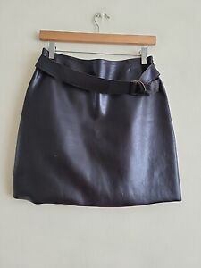 Womens Next Leather Look Skirt,size 10