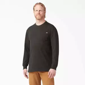 Camiseta de bolsillo Dickies manga larga peso pesado. Dickies Pocket T WL450, chocolate - Imagen 1 de 3