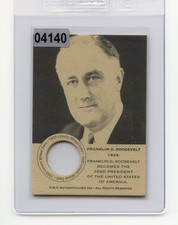 #04140 FRANKLIN D. ROOSEVELT 1933 Coin Collector Penny Card